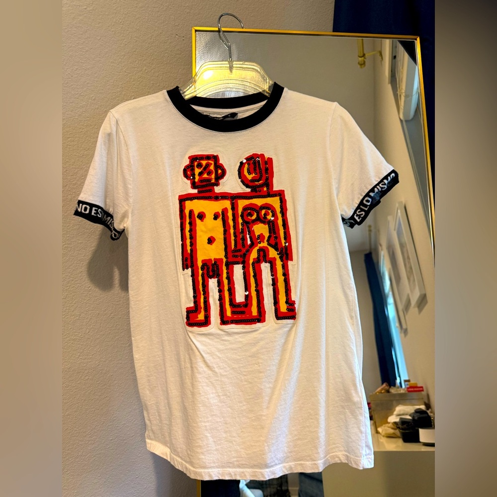 Desigual sequin graphic tee